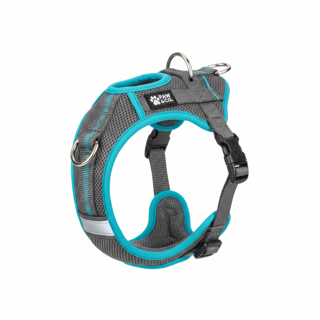 Adjustable no-pull dog harness
